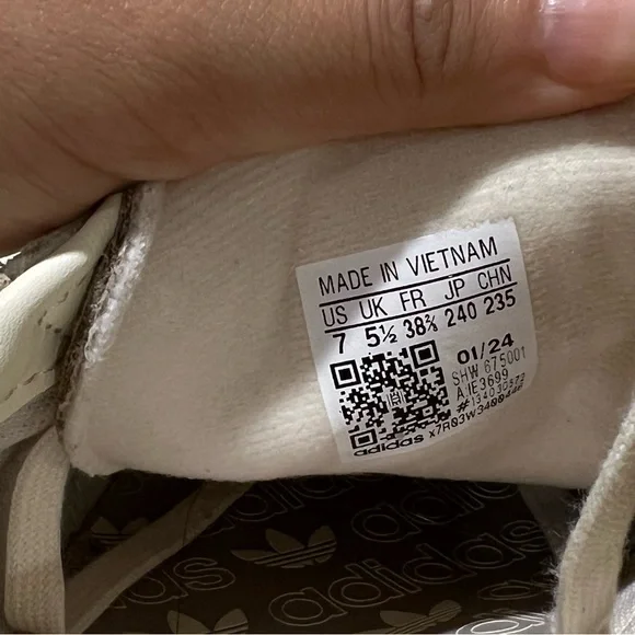 adidas Handball Spezial Cream White Beige (Women's 7) - Picture 4 of 9